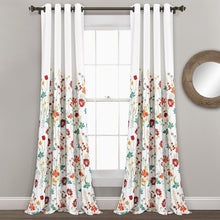 Load image into Gallery viewer, Clarissa Floral Light Filtering Window Curtain Panel Set
