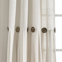 Cargar imagen en el visor de la galería, Linen Button Window Curtain Panel
