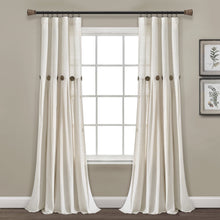 Carregar imagem no visualizador da galeria, Linen Button Window Curtain Panel
