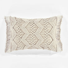 Load image into Gallery viewer, Studio Chevron Macrame Decorative Pillow Cover
