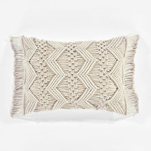 Load image into Gallery viewer, Studio Chevron Macrame Decorative Pillow
