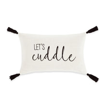 Load image into Gallery viewer, Let&#39;s Cuddle Script Decorative Pillow Cover
