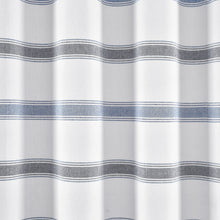 Load image into Gallery viewer, Stripe Woven Textured Yarn Dyed Recycled Cotton Shower Curtain
