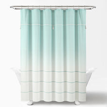 Cargar imagen en el visor de la galería, Ombre Embroidery Tassel Cotton Shower Curtain
