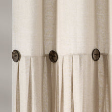 Load image into Gallery viewer, Linen Button Shower Curtain
