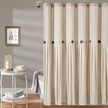 Carregar imagem no visualizador da galeria, Linen Button Shower Curtain
