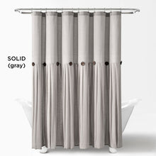 Carregar imagem no visualizador da galeria, Linen Button Shower Curtain
