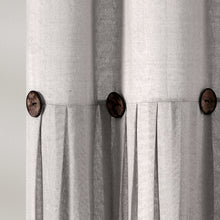 Load image into Gallery viewer, Linen Button Shower Curtain
