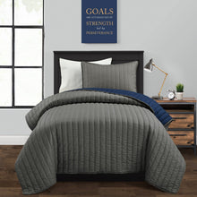 Load image into Gallery viewer, Soft Stripe All Season Quilt/Coverlet Set
