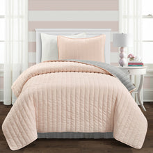 Load image into Gallery viewer, Soft Stripe All Season Quilt/Coverlet Set
