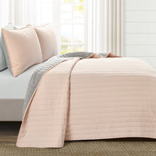 Load image into Gallery viewer, Soft Stripe All Season Quilt/Coverlet Set
