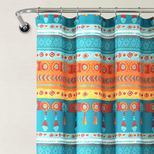 Cargar imagen en el visor de la galería, Boho Watercolor Border Shower Curtain
