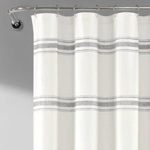 Load image into Gallery viewer, Farmhouse Stripe 100% Cotton Shower Curtain
