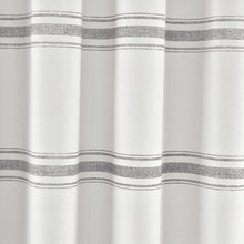 Load image into Gallery viewer, Farmhouse Stripe 100% Cotton Shower Curtain
