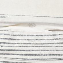 Cargar imagen en el visor de la galería, Farmhouse Stripe 100% Cotton Duvet Cover Set
