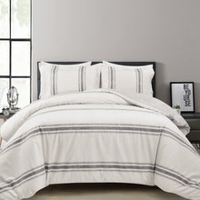 Carregar imagem no visualizador da galeria, Farmhouse Stripe 100% Cotton Duvet Cover Set
