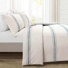 Cargar imagen en el visor de la galería, Farmhouse Stripe 100% Cotton Duvet Cover Set
