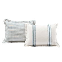 Cargar imagen en el visor de la galería, Farmhouse Stripe 100% Cotton Duvet Cover Set
