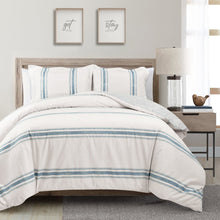 Carregar imagem no visualizador da galeria, Farmhouse Stripe 100% Cotton Duvet Cover Set
