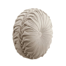 Cargar imagen en el visor de la galería, Round Pleated Soft Velvet Throw Pillow
