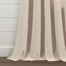 Cargar imagen en el visor de la galería, Ivy Tassel Faux Linen Window Curtain Panel Set
