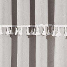 Load image into Gallery viewer, Ivy Tassel Faux Linen Window Curtain Panel Set
