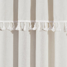 Load image into Gallery viewer, Ivy Tassel Faux Linen Window Curtain Panel Set
