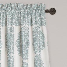 Load image into Gallery viewer, Stripe Medallion Light Filtering Window Curtain Set
