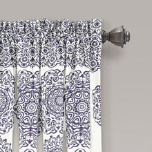 Load image into Gallery viewer, Stripe Medallion Light Filtering Window Curtain Set
