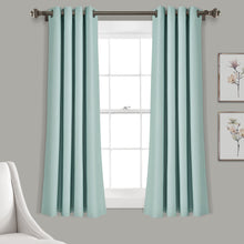 Load image into Gallery viewer, Insulated Grommet Blackout Window Curtain Panel Set
