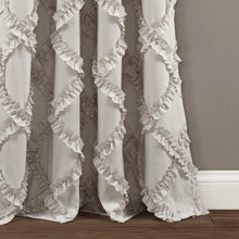 Load image into Gallery viewer, Ruffle Diamond Window Curtain Set
