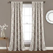 Cargar imagen en el visor de la galería, Ruffle Diamond Window Curtain Set
