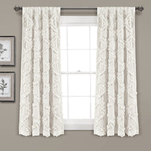 Load image into Gallery viewer, Ruffle Diamond Window Curtain Set
