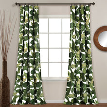 Cargar imagen en el visor de la galería, Tropical Paradise Window Curtain Panel Set
