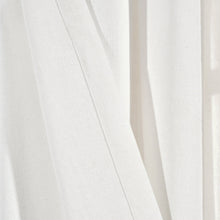 Load image into Gallery viewer, Linen Button Pinched Pleat Window Curtain Panel
