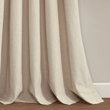 Load image into Gallery viewer, Linen Button Pinched Pleat Window Curtain Panel
