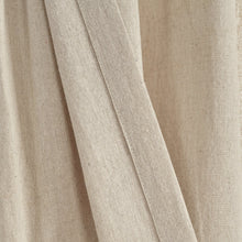 Load image into Gallery viewer, Linen Button Pinched Pleat Window Curtain Panel
