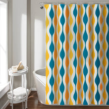 Load image into Gallery viewer, Mid Century Geo Shower Curtain
