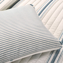 Load image into Gallery viewer, Farmhouse Stripe Reversible Cotton Quilt Set
