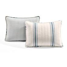 Cargar imagen en el visor de la galería, Farmhouse Stripe Reversible Cotton Quilt Set
