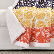 Load image into Gallery viewer, Bohemian Stripe Throw Sherpa
