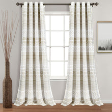 Carregar imagem no visualizador da galeria, Hygge Geo Light Filtering Window Curtain Panel Set
