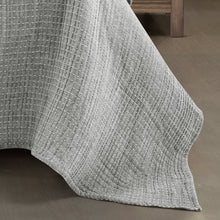 Load image into Gallery viewer, Solid Kantha Pick Stitch Yarn Dyed Cotton Woven Quilt/Coverlet Set
