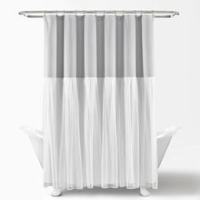 Carregar imagem no visualizador da galeria, Tulle Skirt Colorblock Shower Curtain
