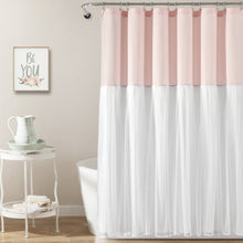 Cargar imagen en el visor de la galería, Tulle Skirt Colorblock Shower Curtain
