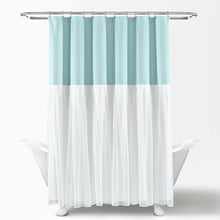 Load image into Gallery viewer, Tulle Skirt Colorblock Shower Curtain
