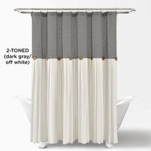 Carregar imagem no visualizador da galeria, Linen Button Shower Curtain
