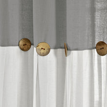 Cargar imagen en el visor de la galería, Linen Button Window Curtain Panel
