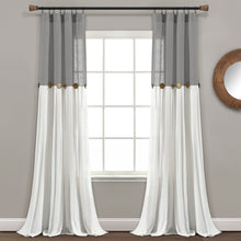 Carregar imagem no visualizador da galeria, Linen Button Window Curtain Panel
