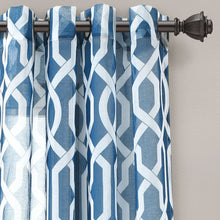 Carregar imagem no visualizador da galeria, Edward Trellis Sheer Window Curtain Panel Set
